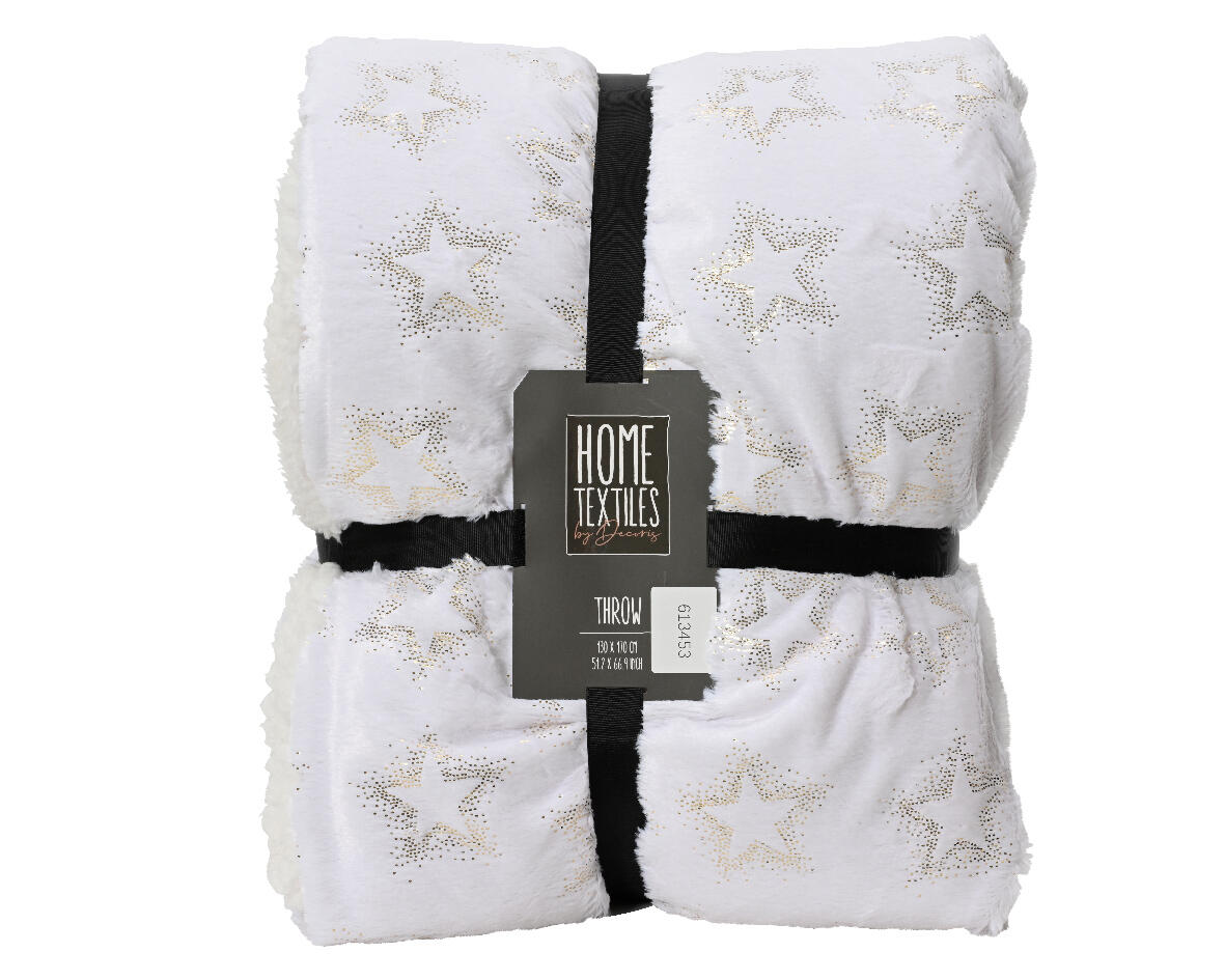 POLYESTER THROW STAR