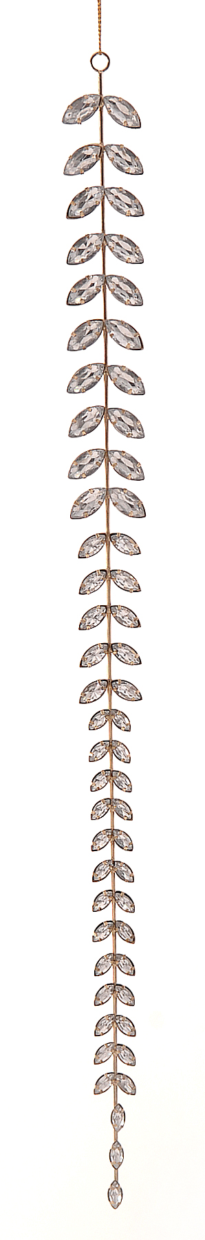 ACRYLIC SILVER RHINESTONE DROP ORNAMENT H61.50CM