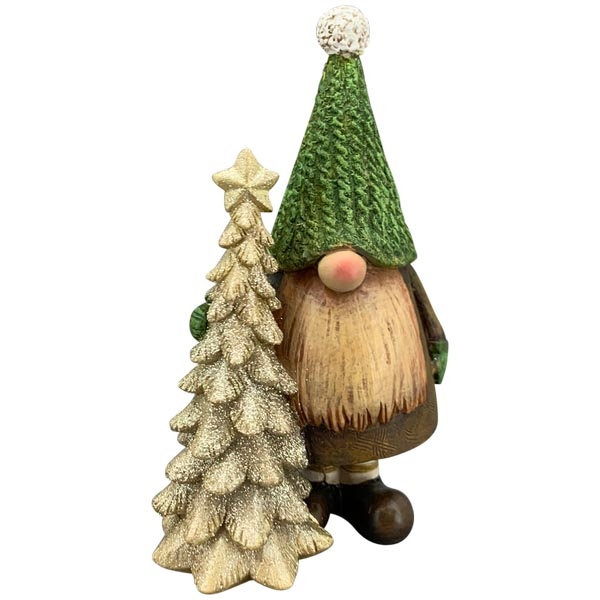 SANTA LILIAN WITH GOLD TREE