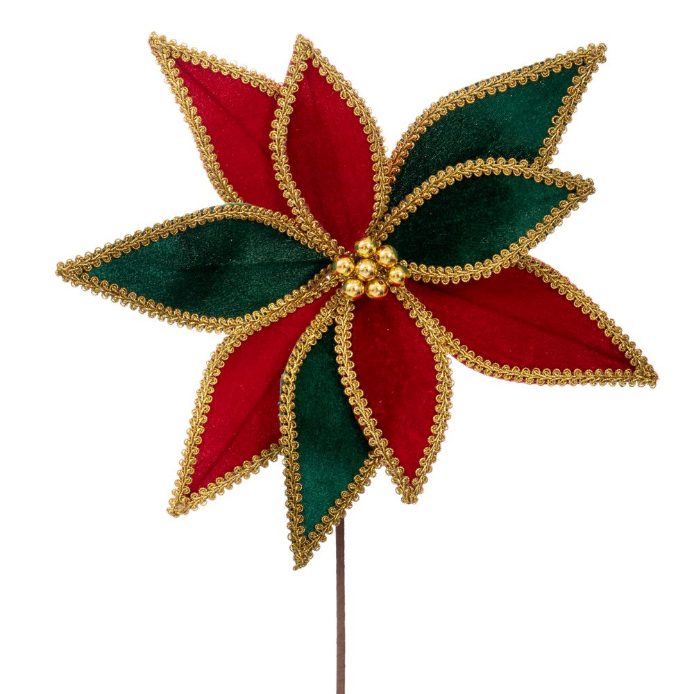 GREEN RED POINSETIA SΤΕM