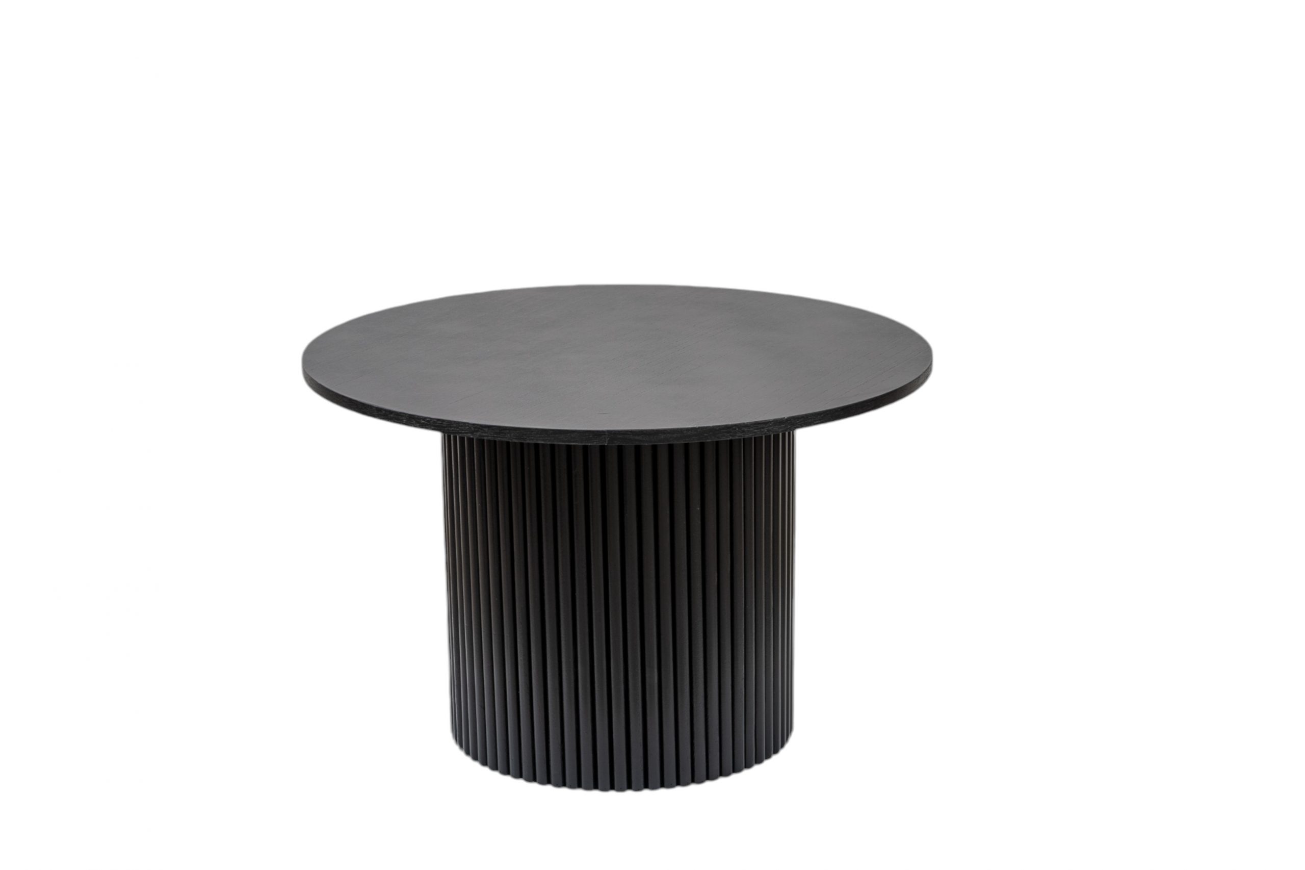 WOODEN ROUND TABLE BLACK LARGE