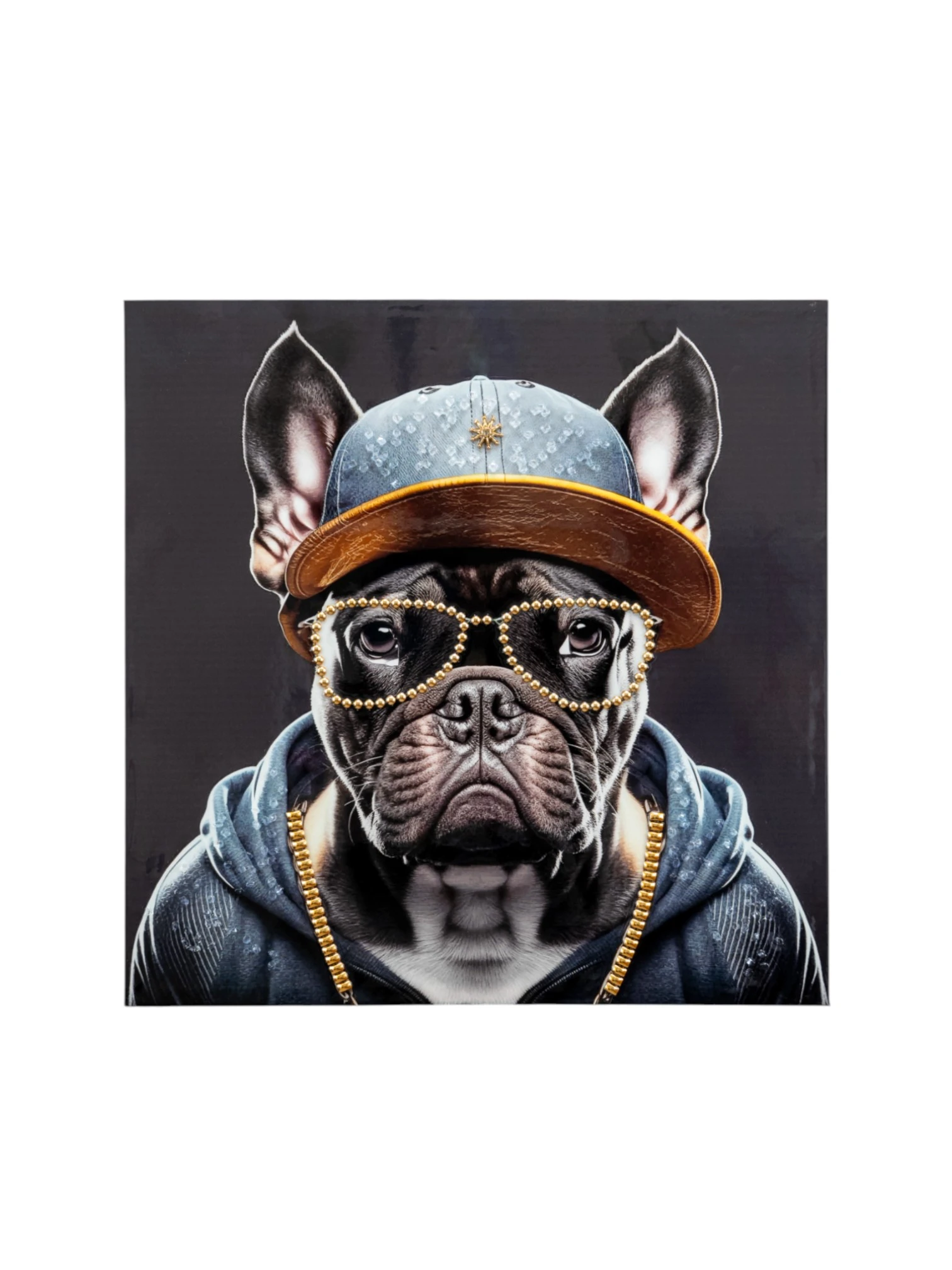 FRAME BULLDOG WITH HAT HIGH GLOSSY