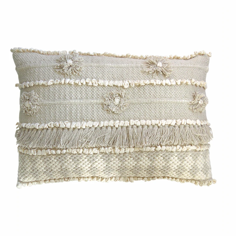 BOHO BEIGE CUSHION COTTON