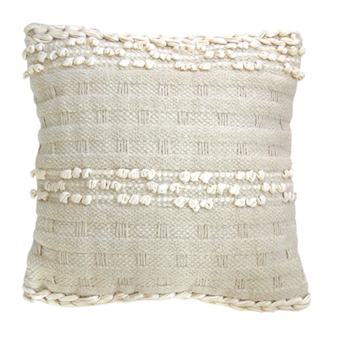 BOHO ECRU CUSHION COTTON
