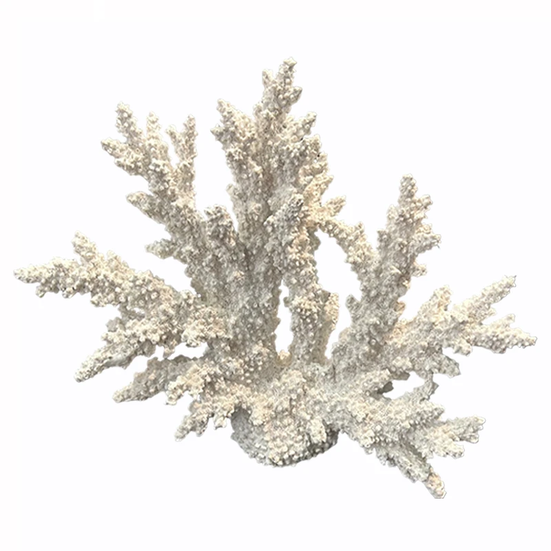 RESIN DECORATIVE WHITE SEA TREE CORAL