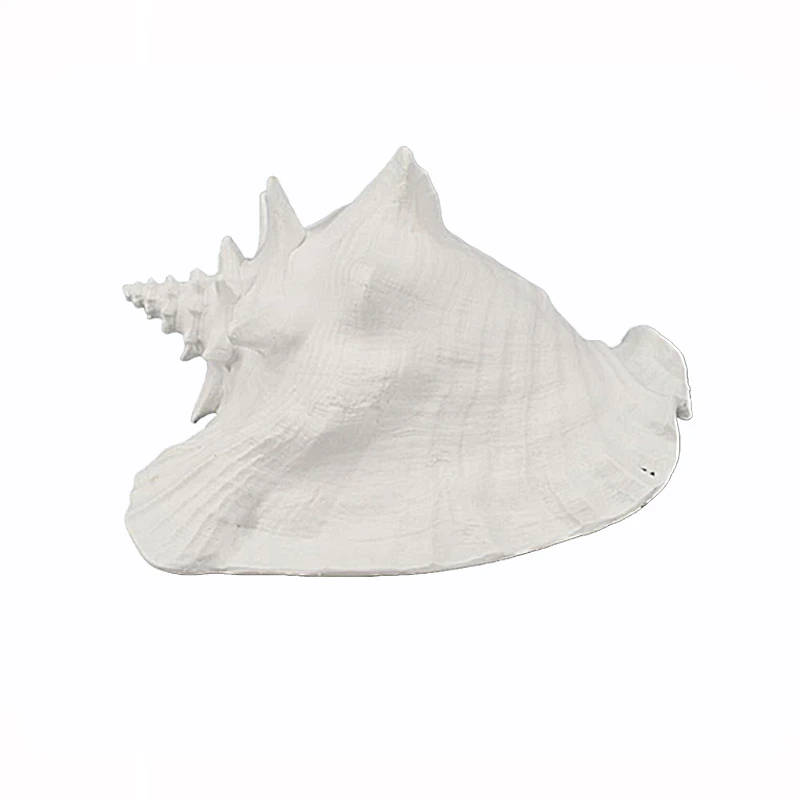 RESIN DECORATIVE WHITE SEA MITRE SHELL