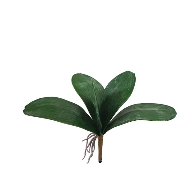 ARTIFICIAL GREEN ORCHID LEAF W ROOTS