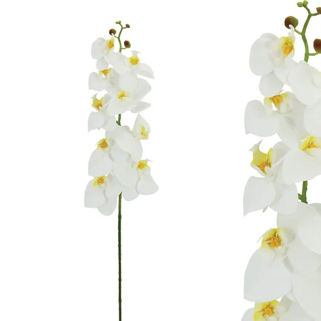 WHITE REAL TOUCH ORCHID X9 FLOWER