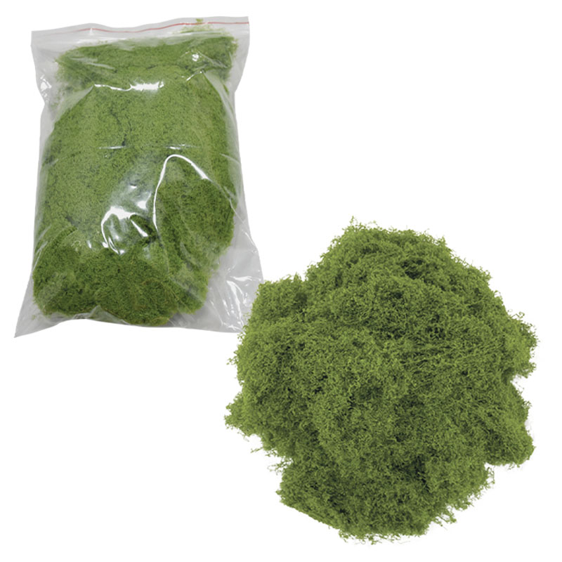 ARTIFICIAL DECORATIVE MOSS LIGHT GREEN IN A BAG