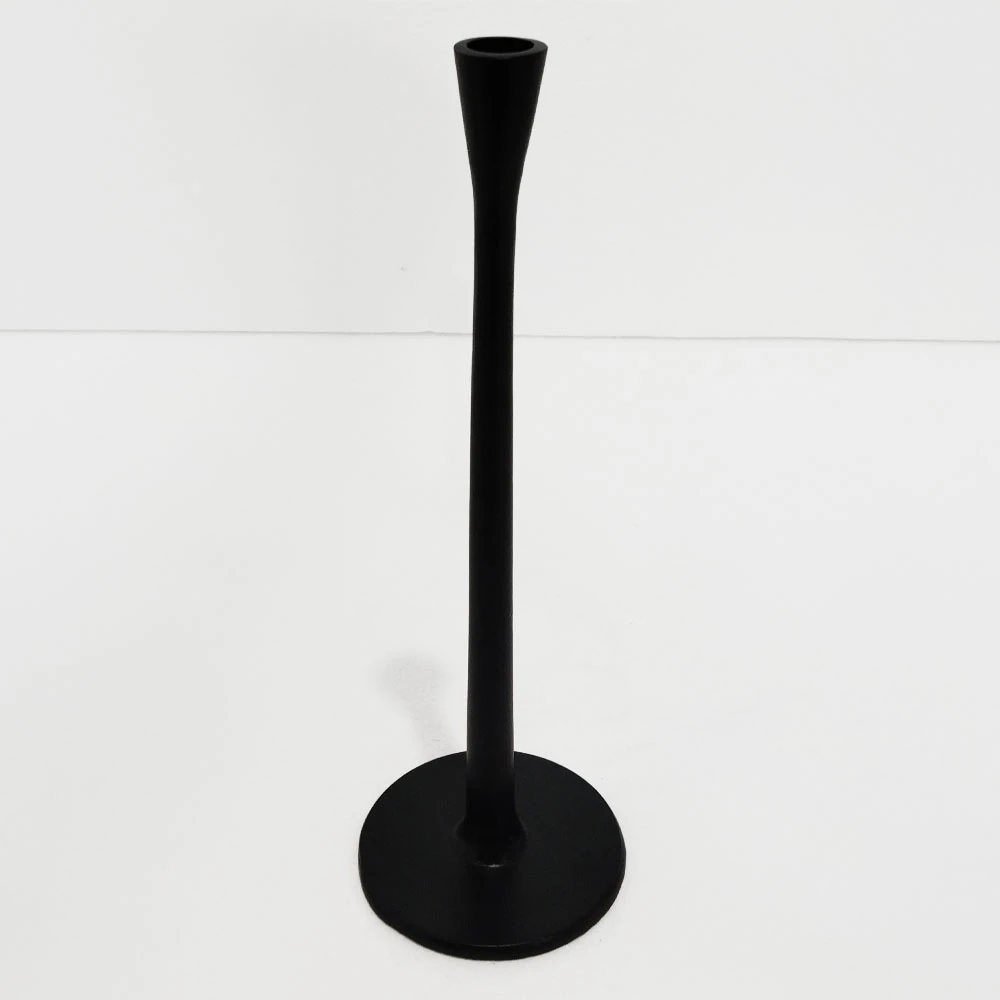 LYSE LARGE CANDLE HOLDER ALUMINIUM BLACK