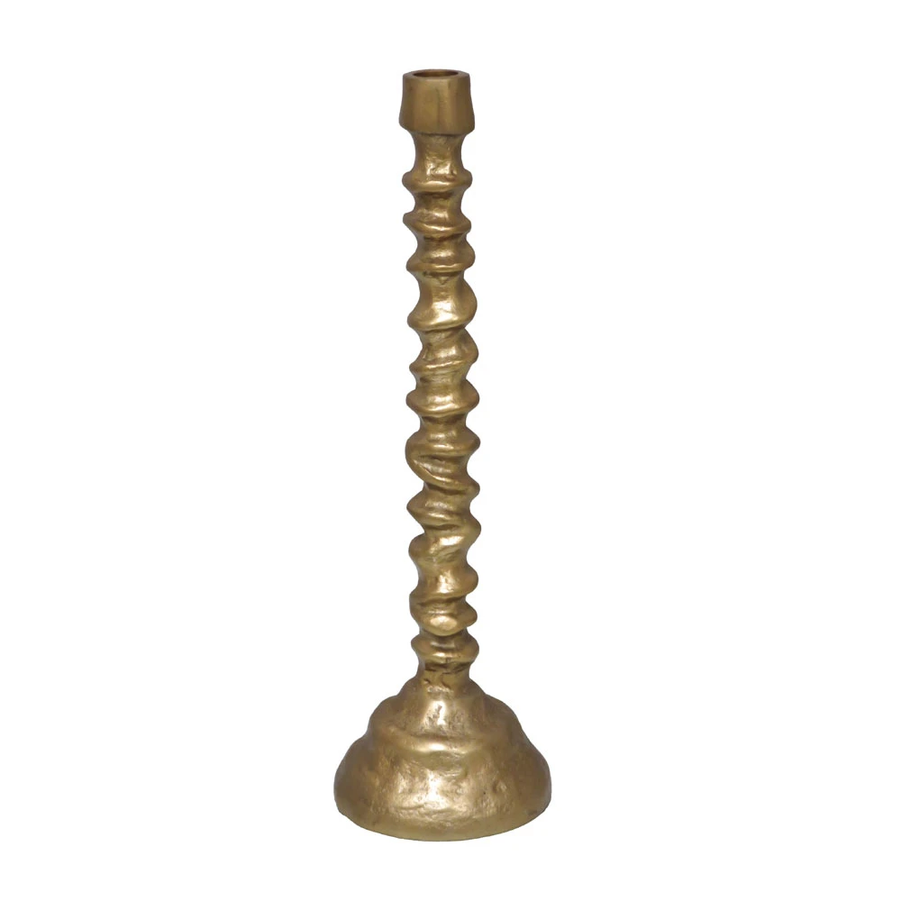 GRANTAS CANDLE HOLDER ALUMINIUM GOLD