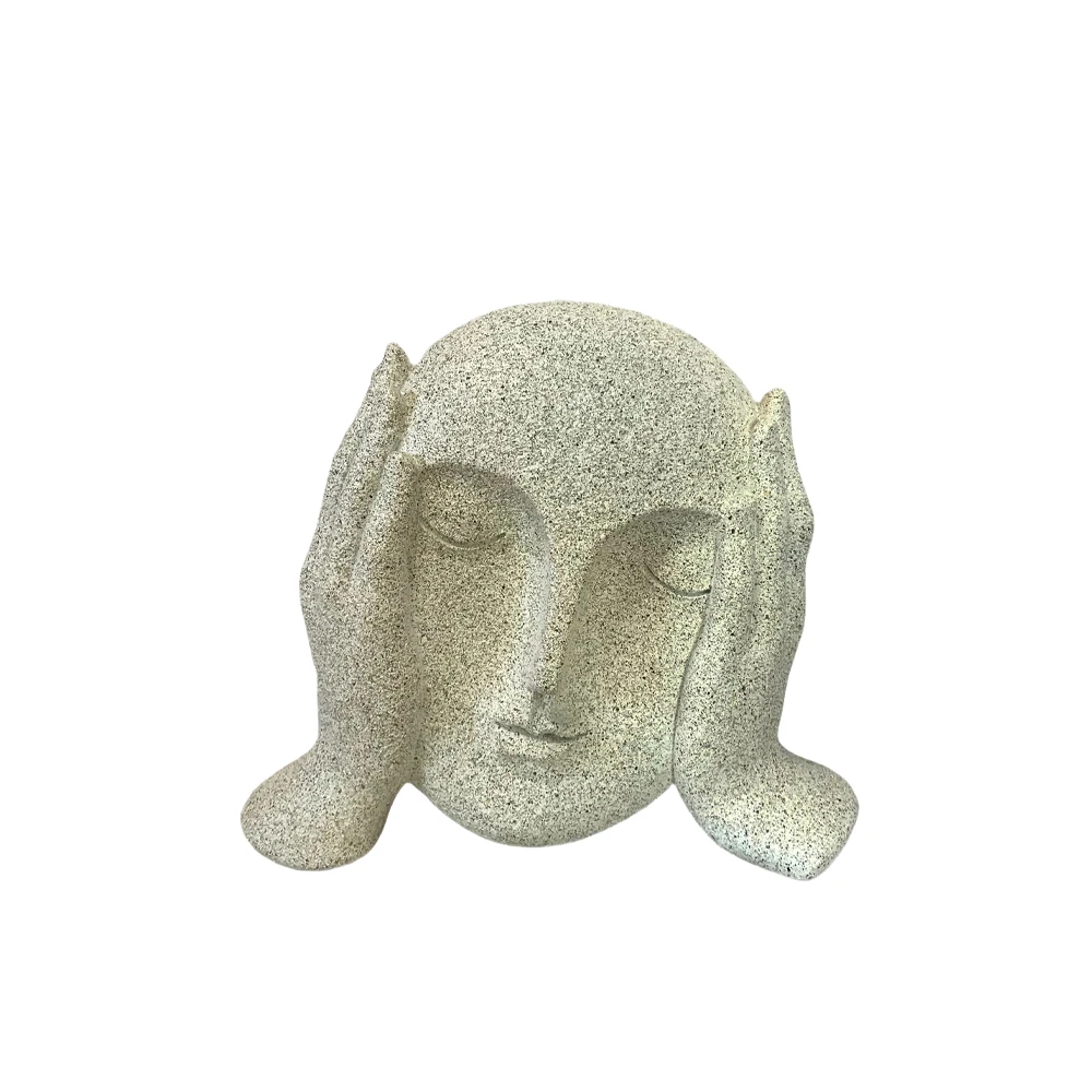 THINK DECORATION FACE RESIN OFF WHITE