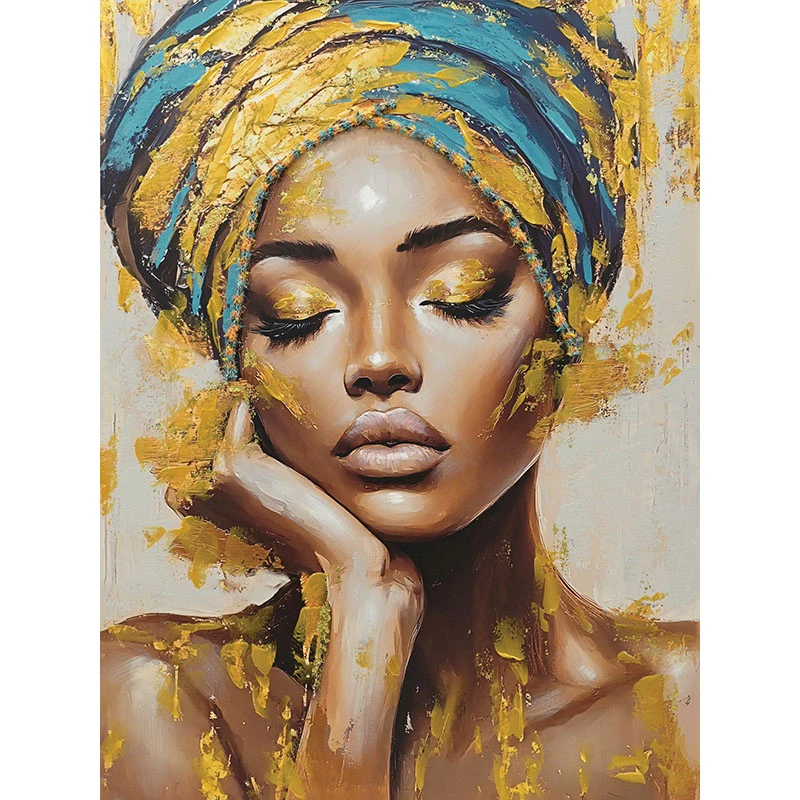 BOHO WOMAN CANVAS PAINTING