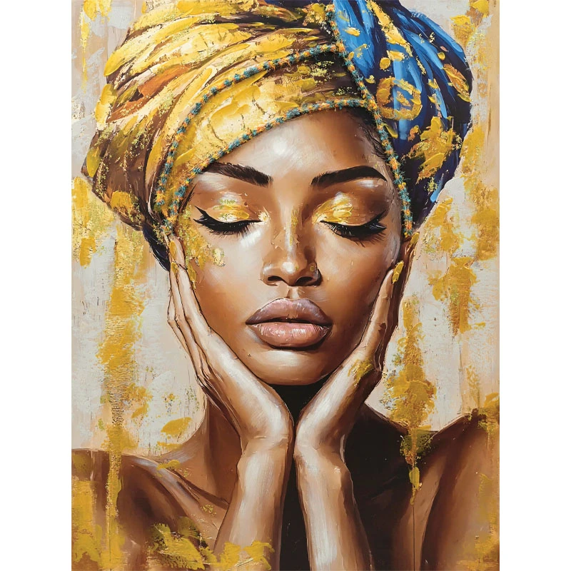 BOHO WOMAN CANVAS PAINTING