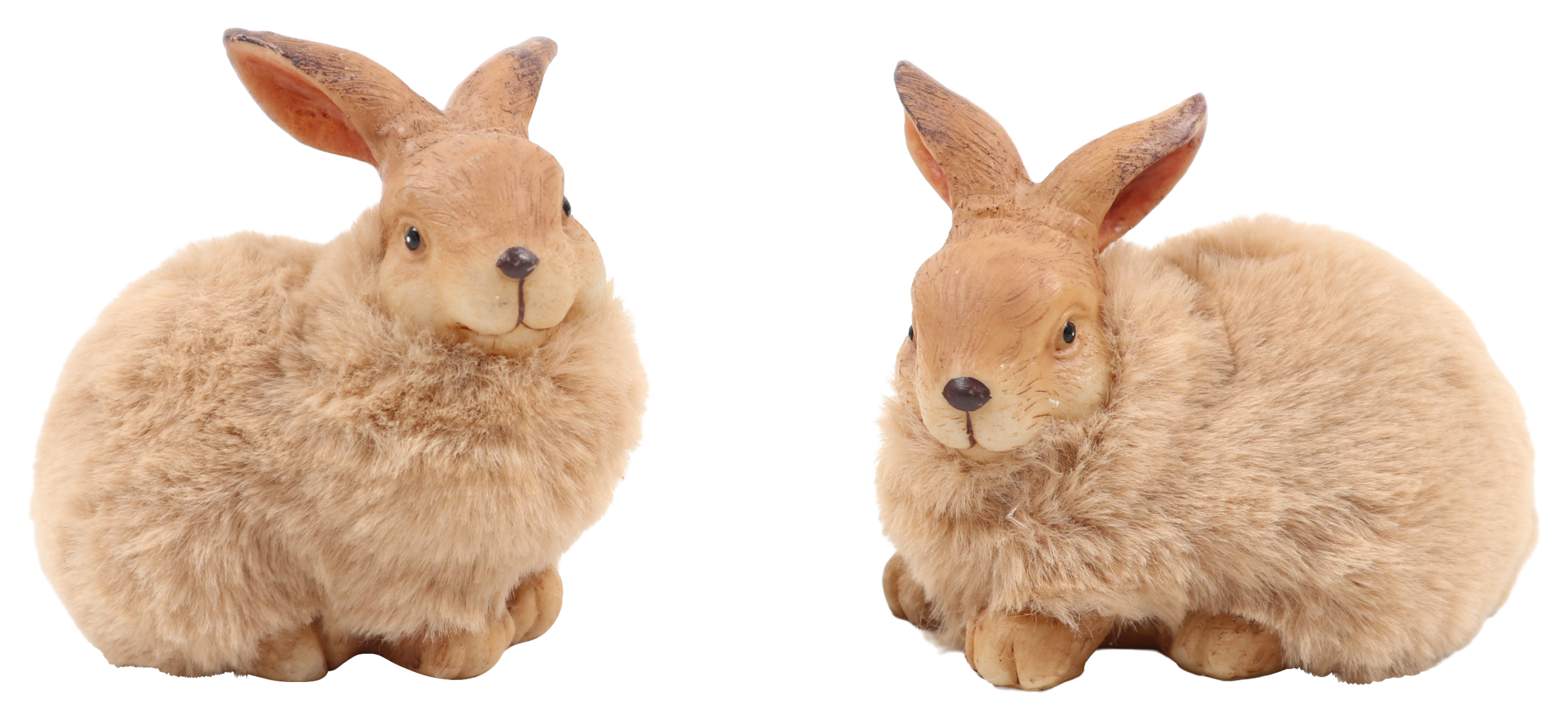 RESIN WALKING SANNIE RABBIT BROWN LOOKING RIGHT/LEFT LARGE
