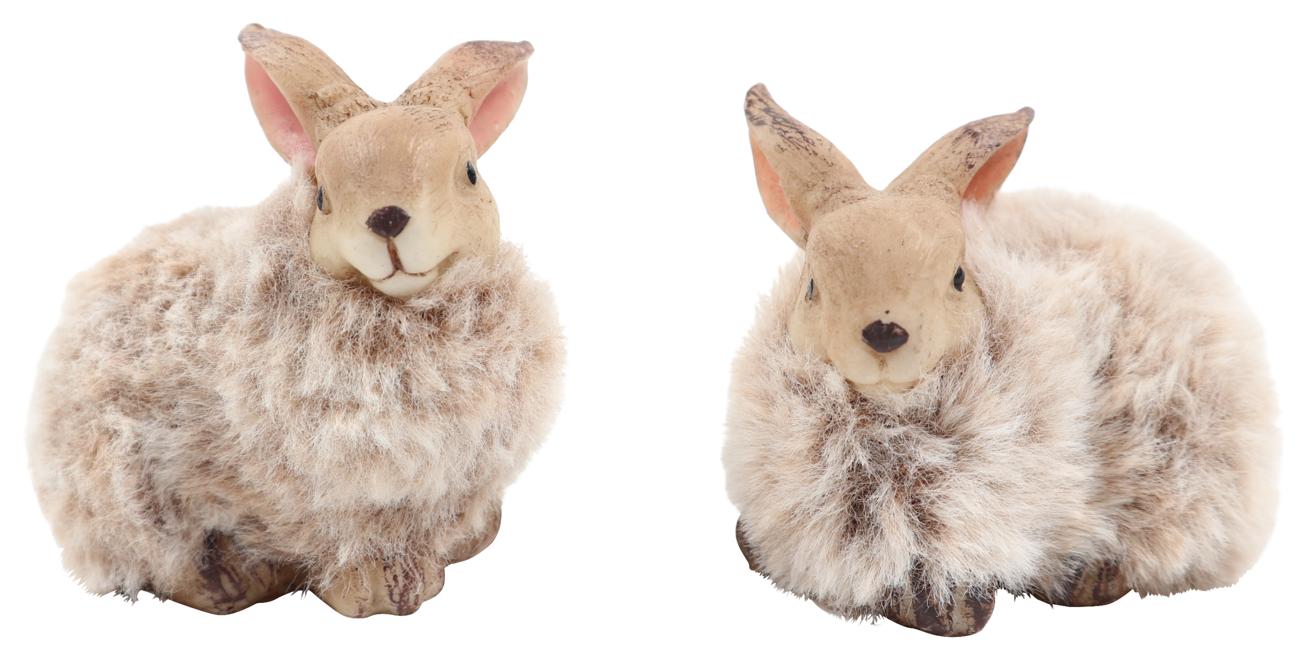 RESIN WALKING SANNIE RABBIT LIGHT BROWN LOOKING RIGHT/LEFT SMALL