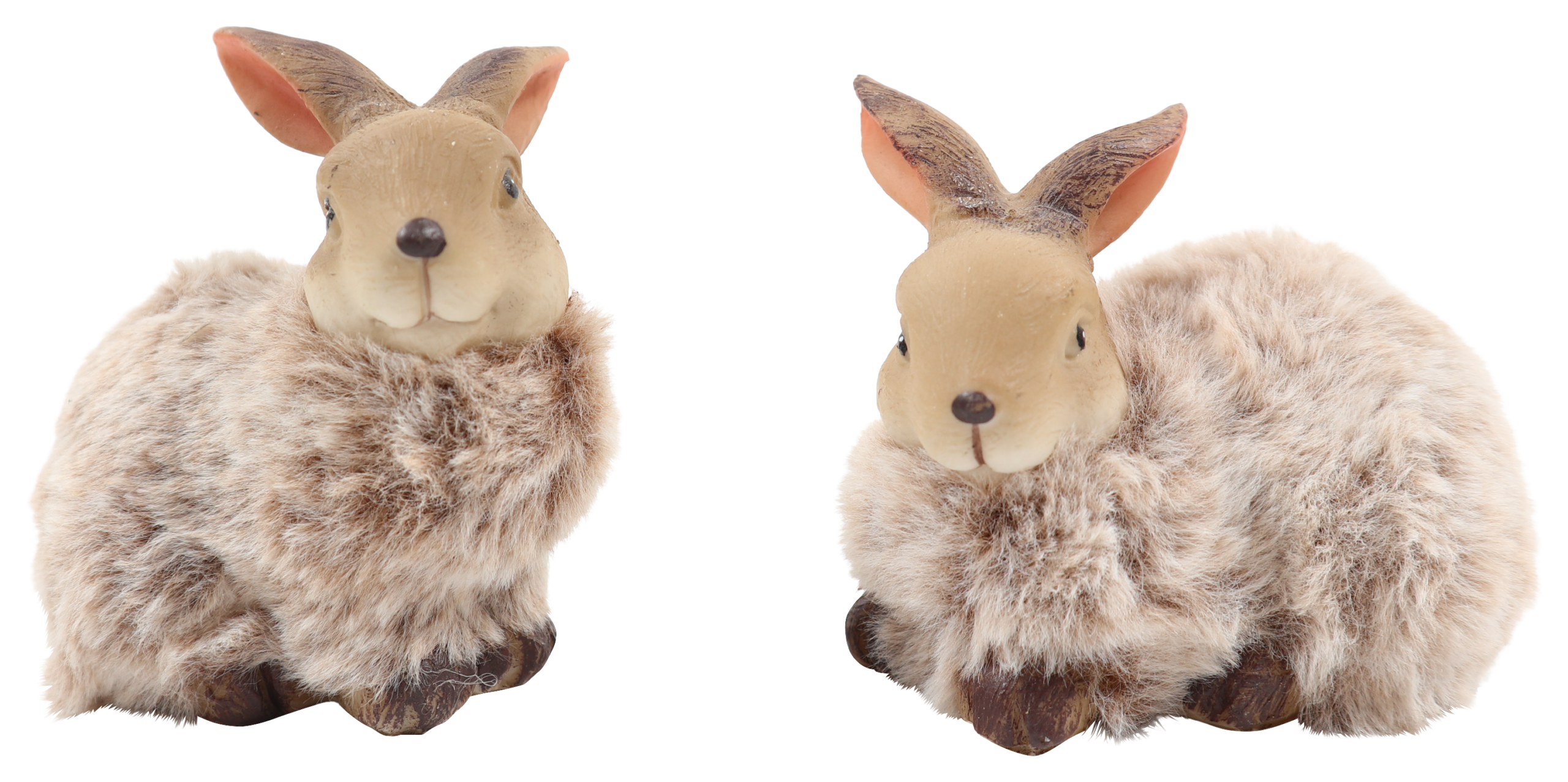 RESIN WALKING SANNIE RABBIT LIGHT BROWN LOOKING RIGHT/LEFT MEDIUM