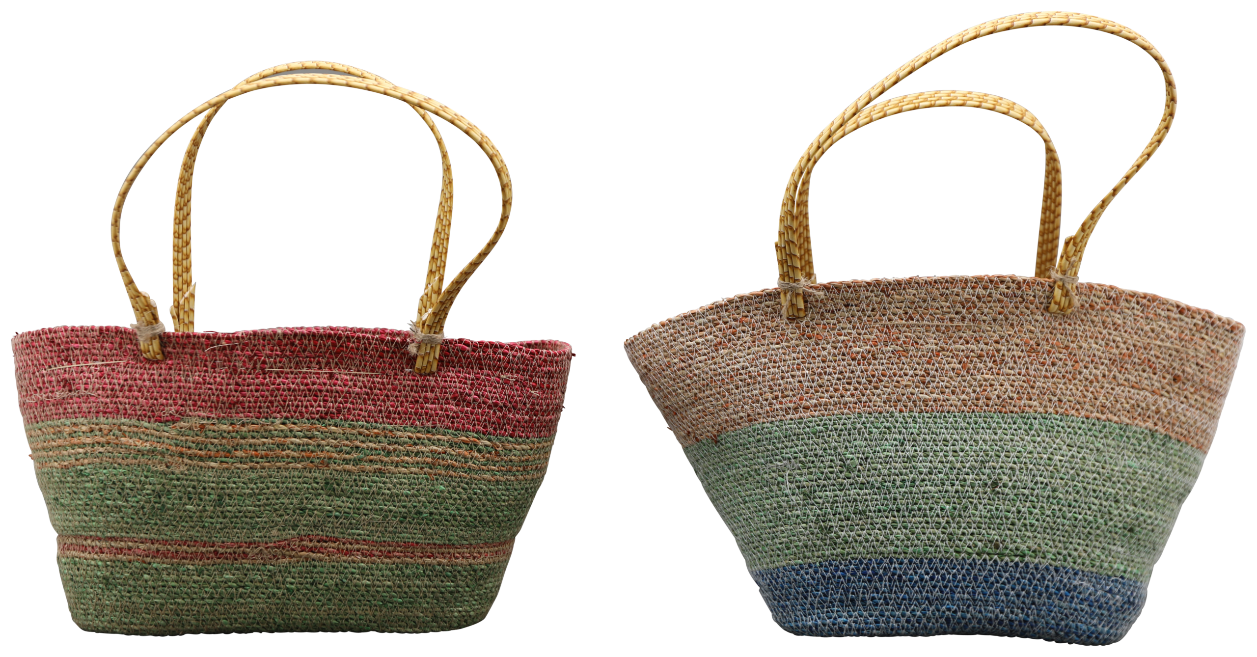 RED/GREEN BASKET SEAGRASS SMALL/LARGE