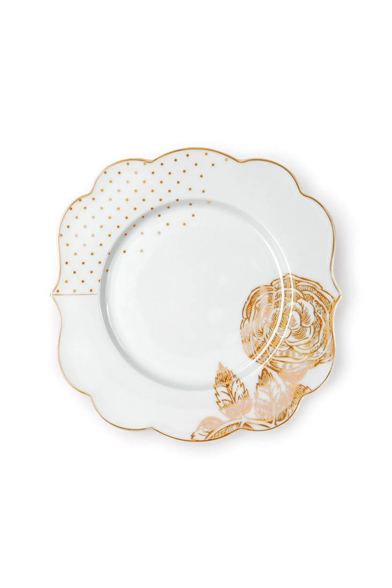 ROYAL WHITE COLLECTION PORCELAIN PLATE