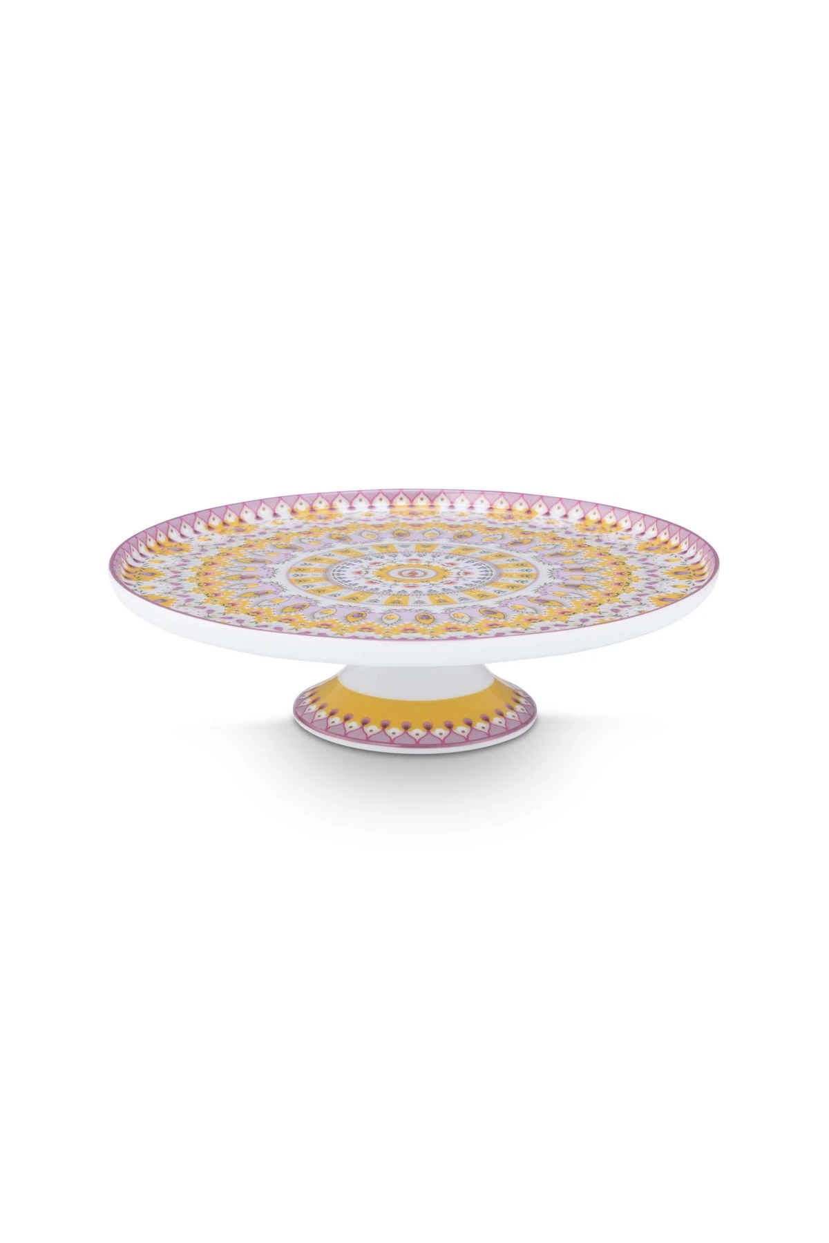 LILY&LOTUS COLLECTION YELLOW PORCELAIN MINI CAKE TRAY