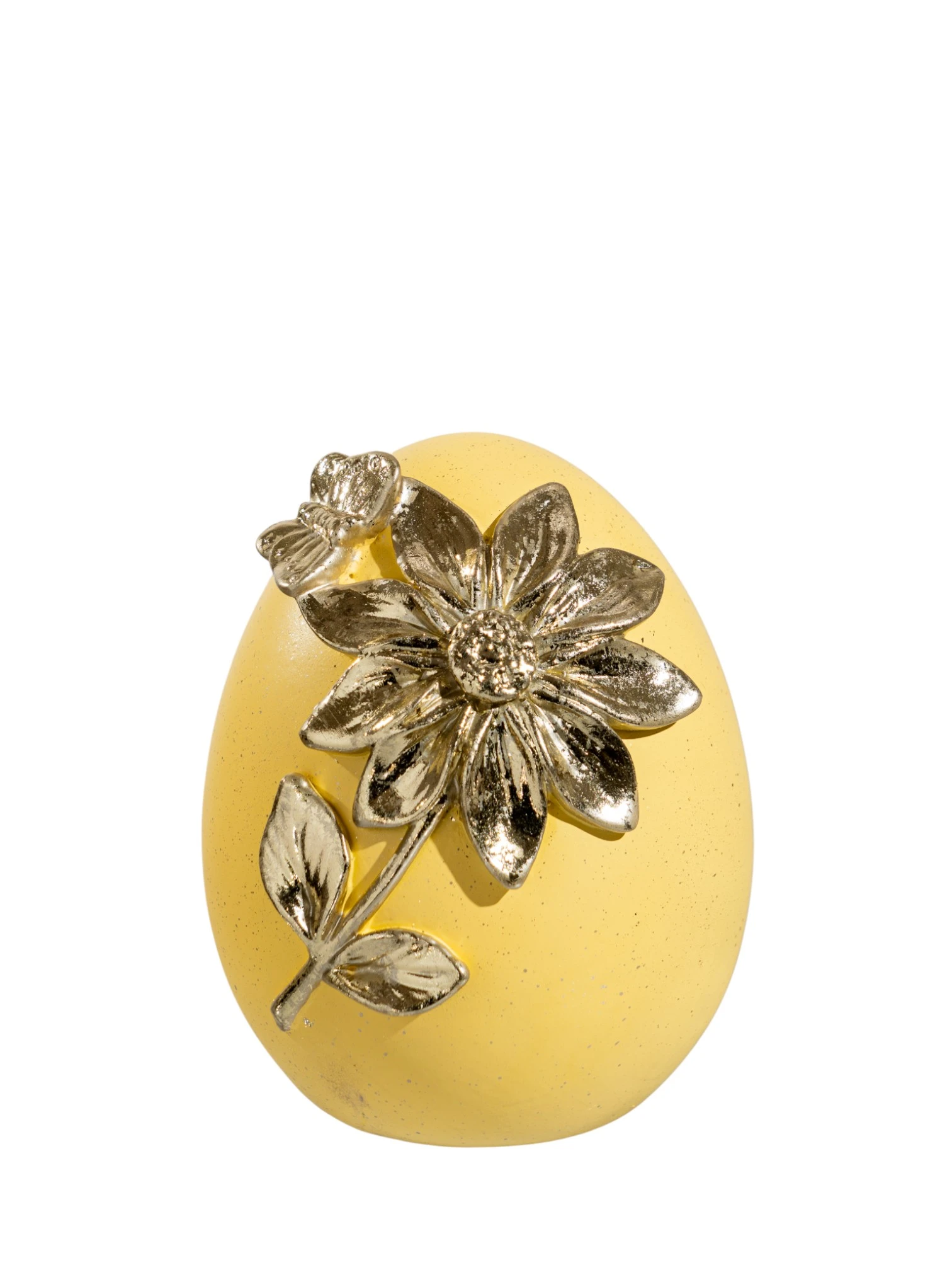 LARGE YELLOW EGG WITH FLOWER