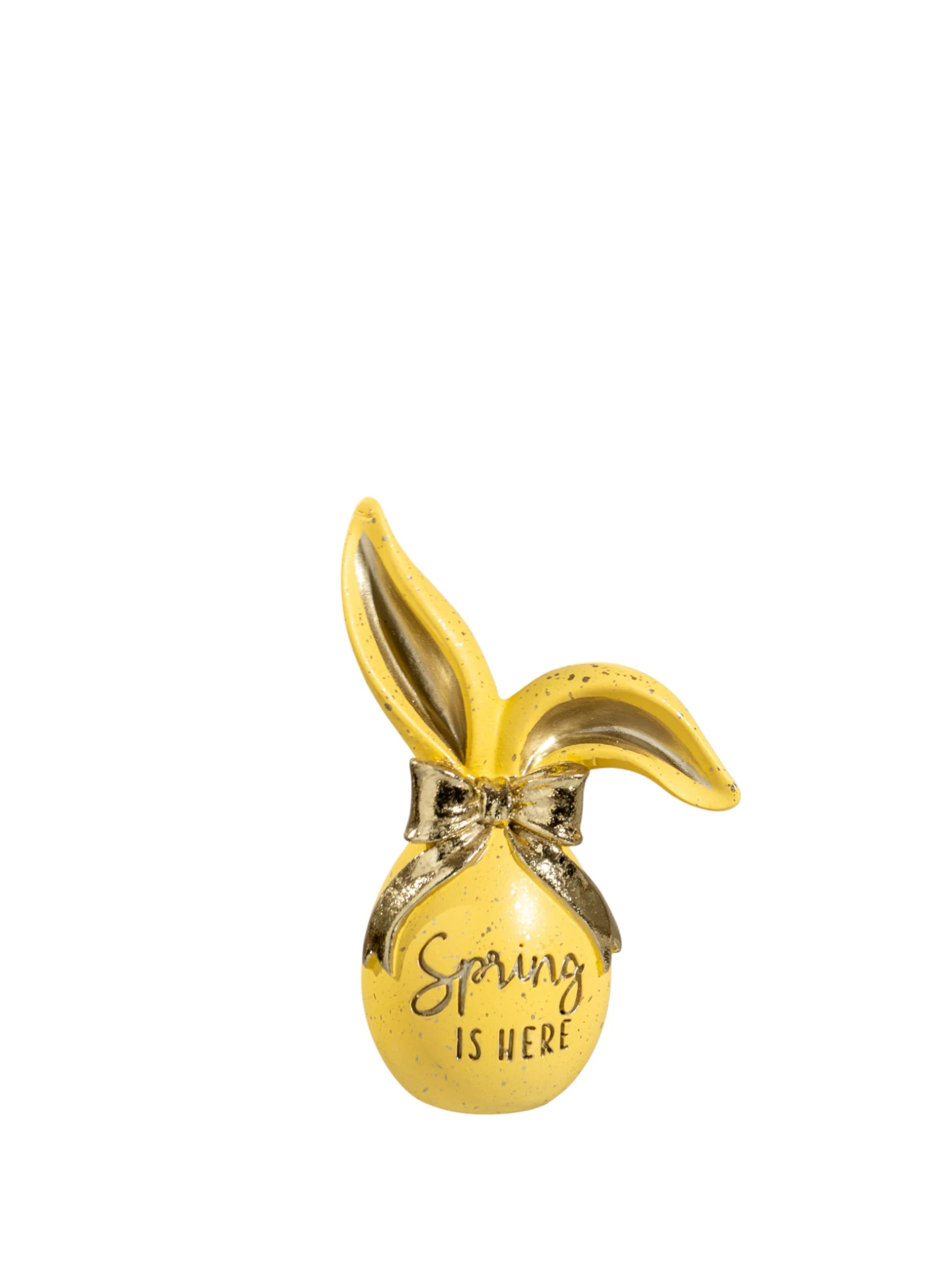 EGG BUNNY YELLOW WITH GOLD