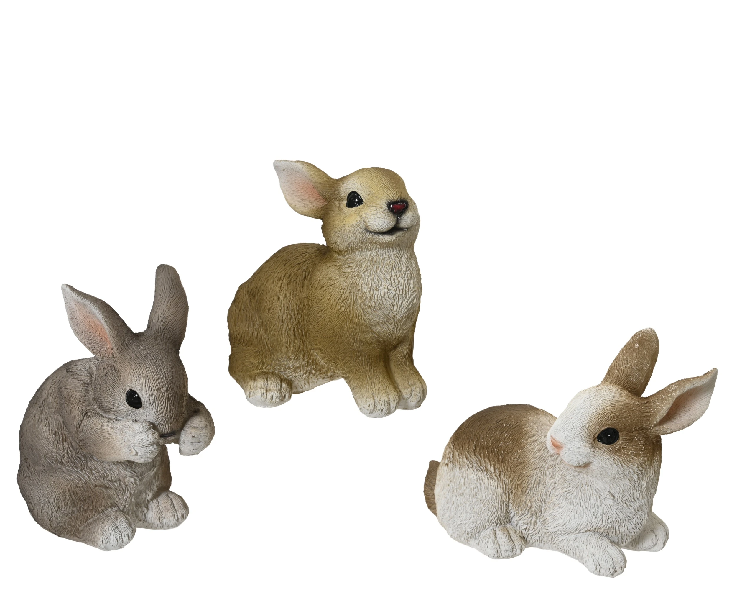 BUNNY RESIN LIGHT BROWN/GREY/BROWN WHITE