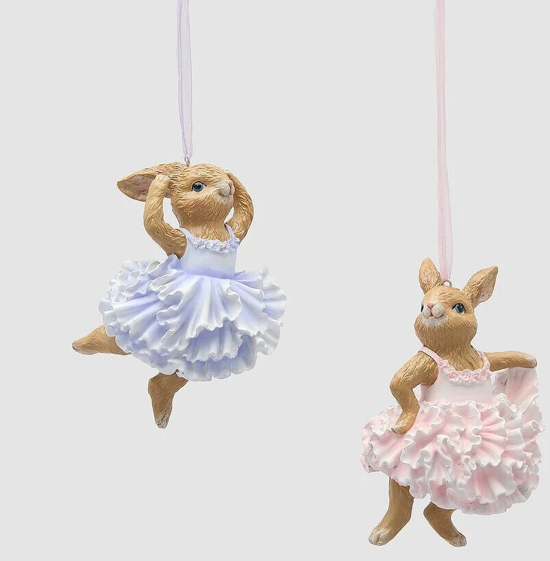 HANGING ANIMAL DECORATION LILAC/PINK