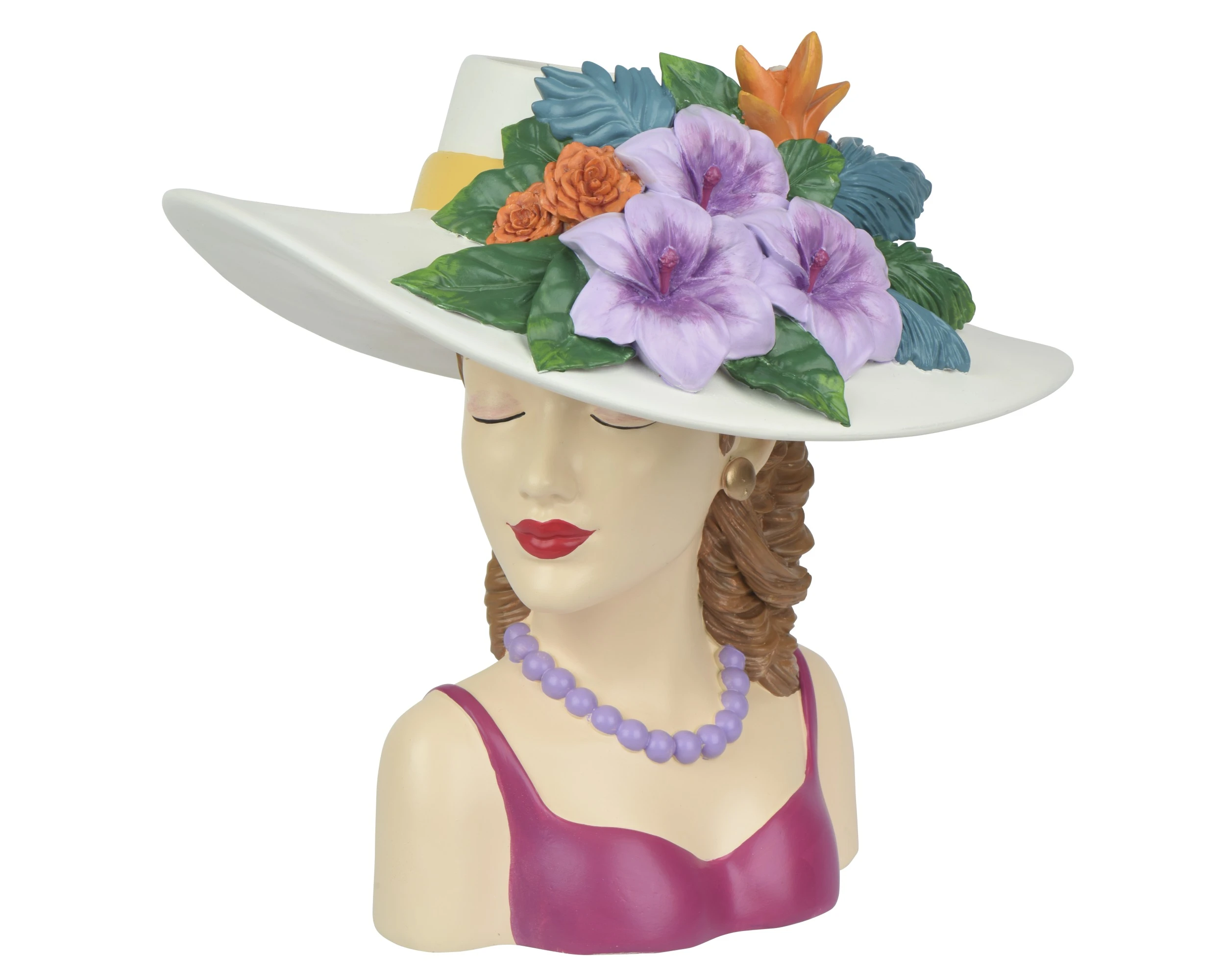 HANDMADE INDOOR WATERRESISTANT PLANTER RESIN PINK