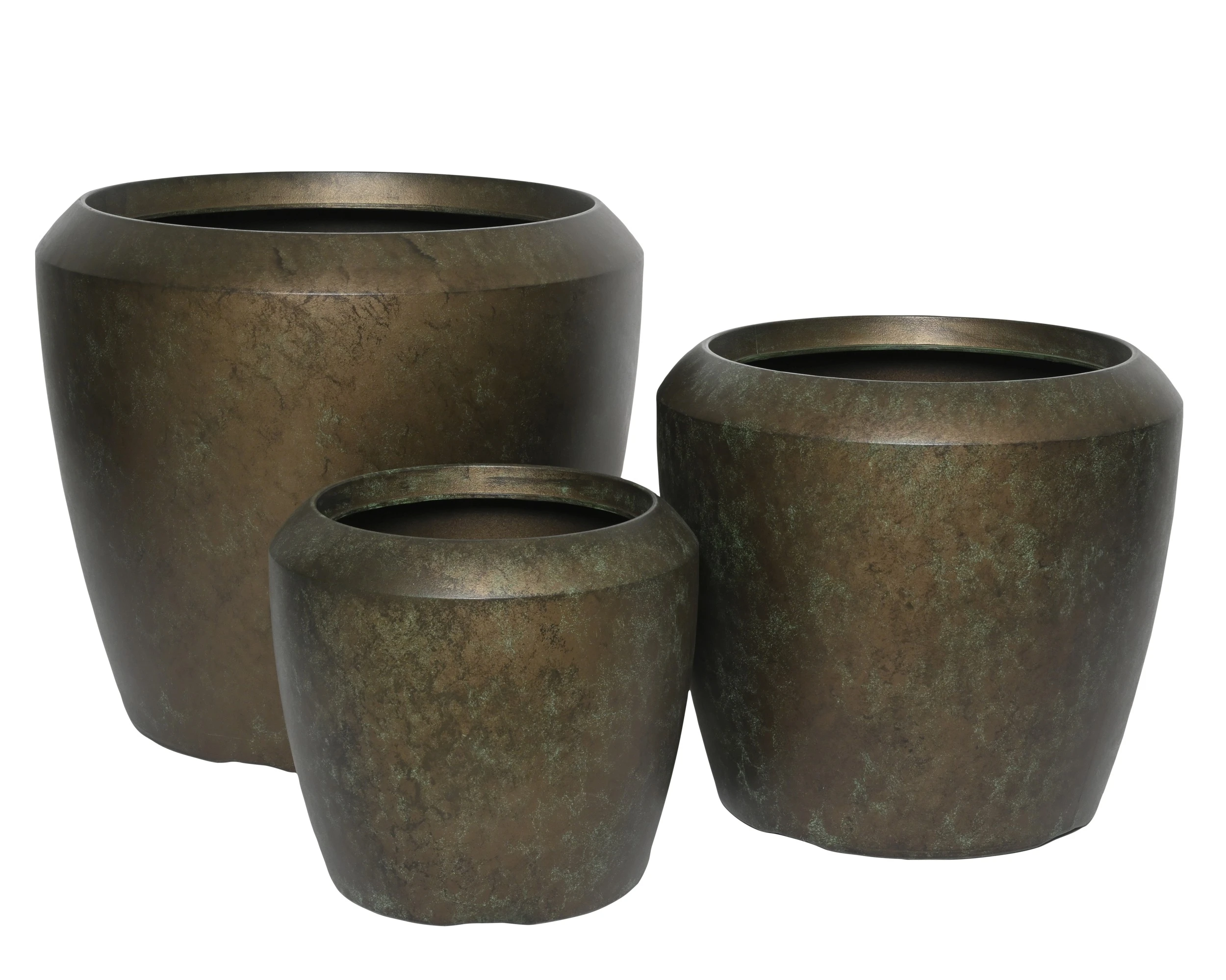 METAL ANTIQUE LEWIS PLANTER PLASTIC ROUND INDOOR/OUTDOOR