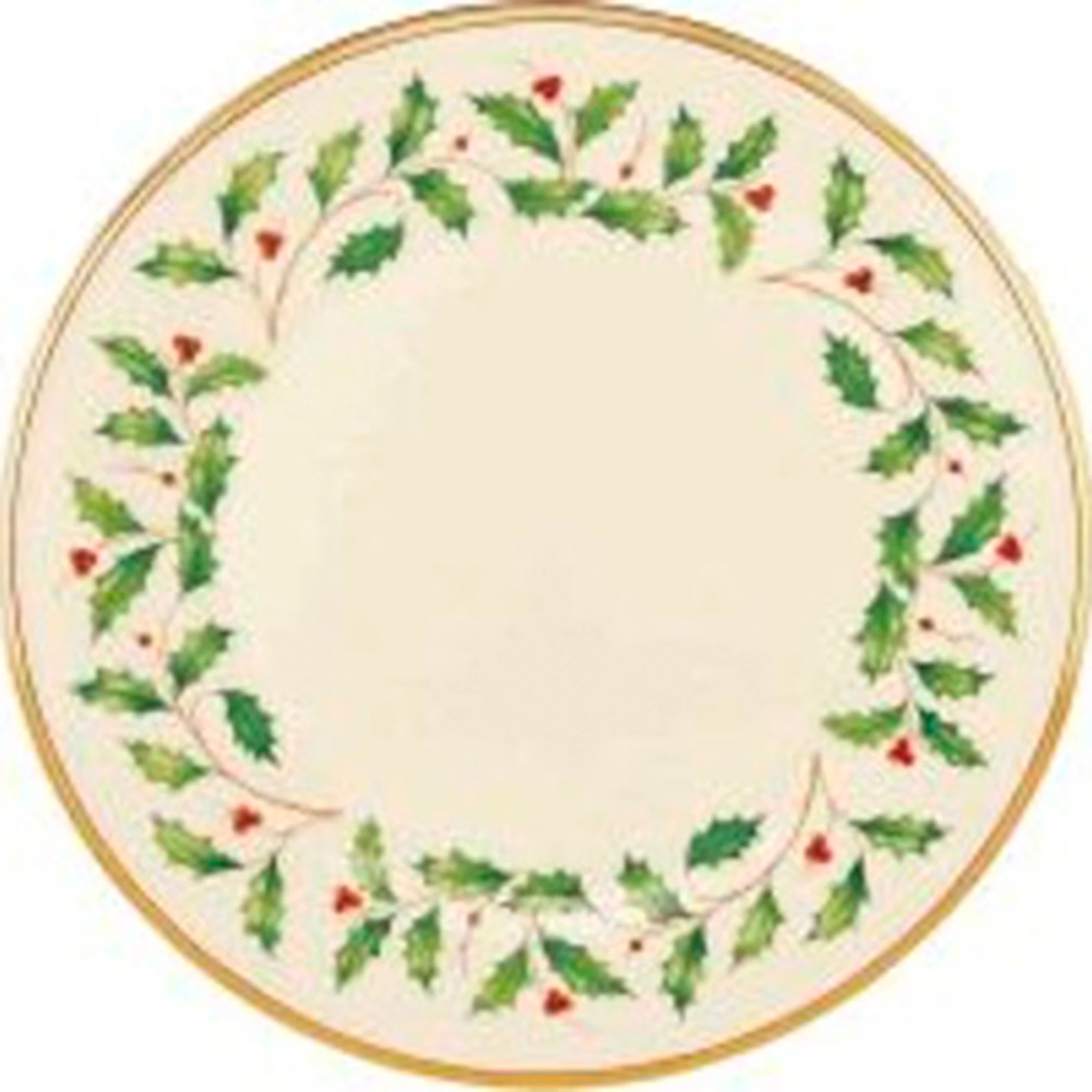 BREAKFAST PLATE PORCELAIN W GOLD ELECTROPLATED GREEN