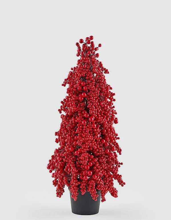 BERRY RED DECORATION SMALL CONE
