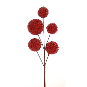 RED BALLS SPRAY PICK H.48CM