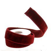MAROON VELVET DOUBLE SIDED RIBBON 4CMX4.6M