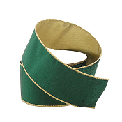 DARK GREEN VELVET RIBBON 6.3CMX9M