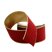 DARK BURGUNDY VELVET RIBBON 6.3CMX9.10M