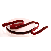 BURGUNDY VELVET RIBBON 1CMX9M