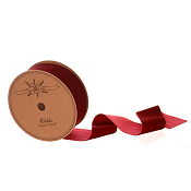 BURGUNDY VELVET RIBBON 3.8CMX9M