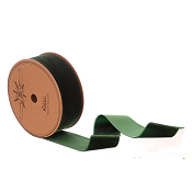 DARK GREEN VELVET RIBBON 3.8CMX9M