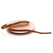 DARK BROWN VELVET RIBBON 1CMX9M