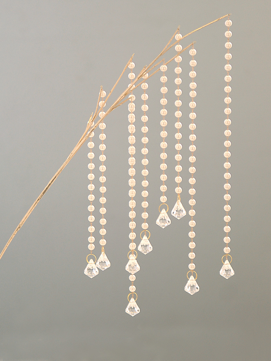 GOLD RHINESTONES SPRAY H.63CM WEIGHT 0.160Kg