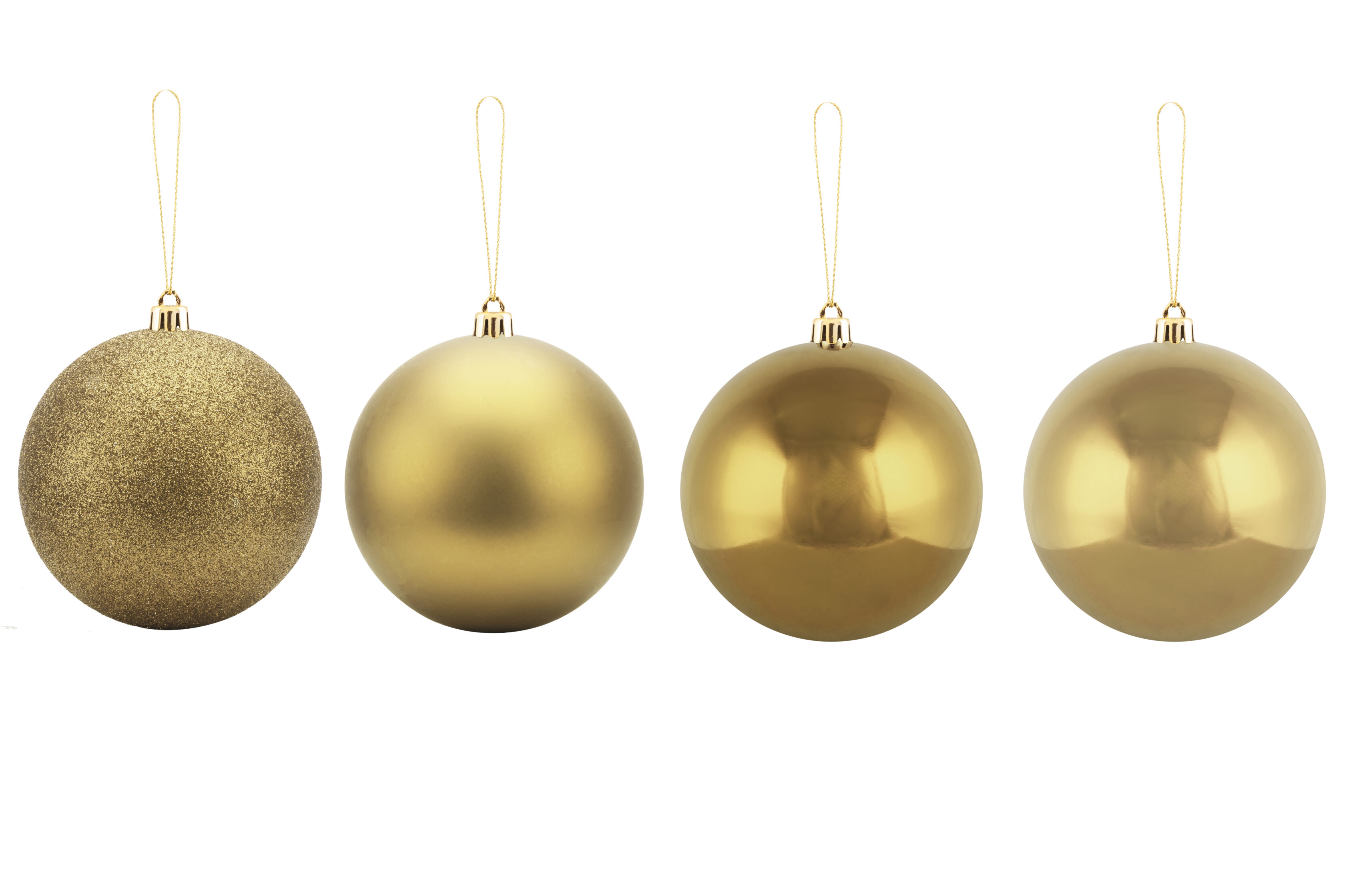 BALL GOLD GLOSSY/MAT/GLITER/PEARL HANDLE SET 12PCS D8CM