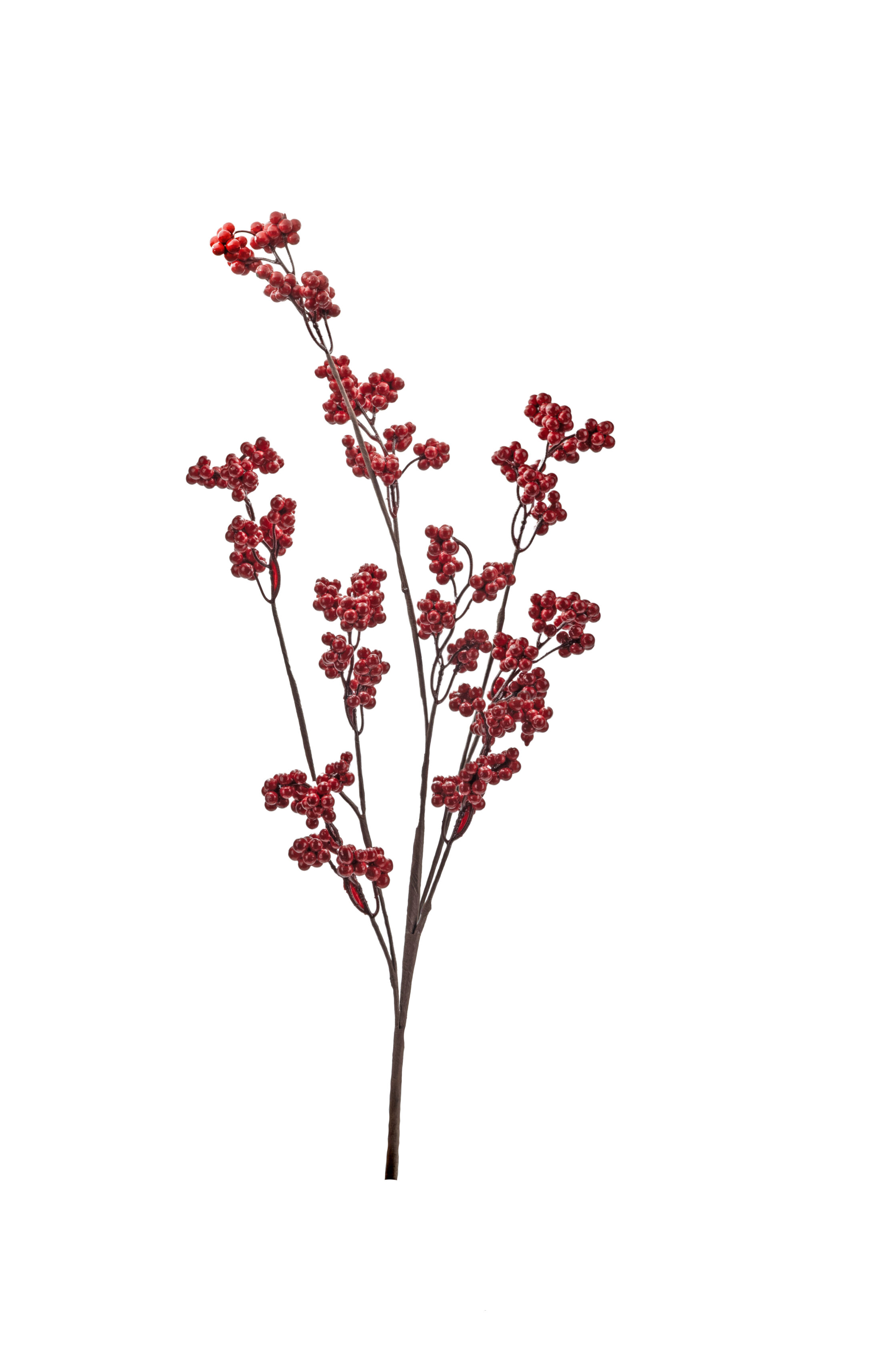 BRANCH WITH METALLIC RED BERRIES