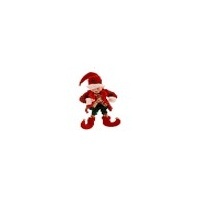 41CM HANGING RED/GREEN BOY ELF
