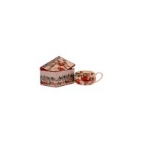 10,5CM BIG BELLY MUG WITH SANTA IN GIFT BOX